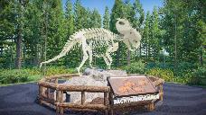 Pachyrhinosaurus skeleton, attentive position, variation 1
