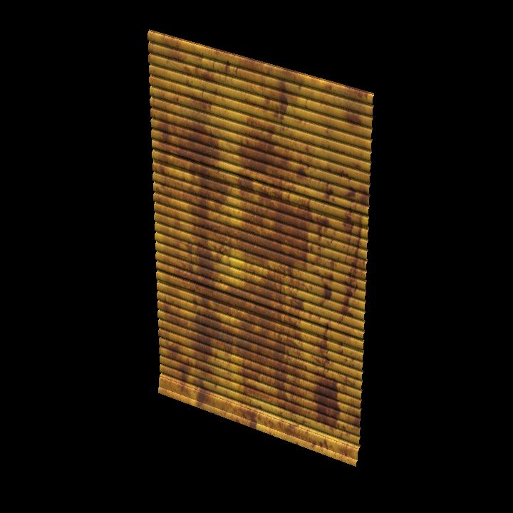 Corrugated wall 1x1 rusty #3
