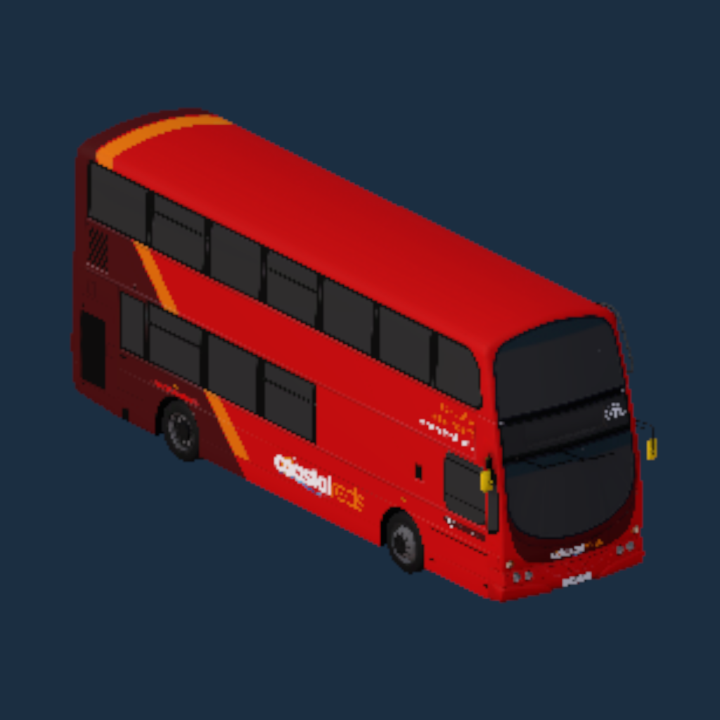 Wright Eclipse Gemini 1 B7TL First Eastern Counties Coastal Reds Branded