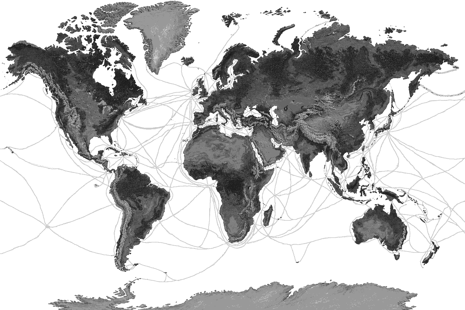 WORLD MAP HD  (Lakes And Mountans Update!)