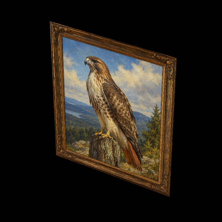 Painting, Bird: Hawk {2D} preview