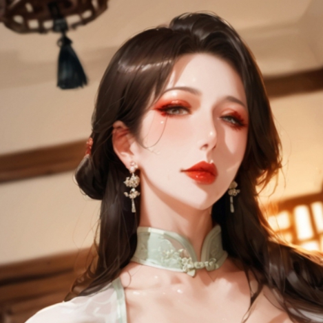 妈妈穿上了旗袍