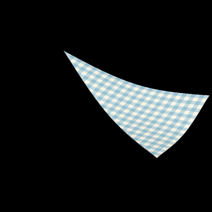 Tent cover triangle 3 - blue