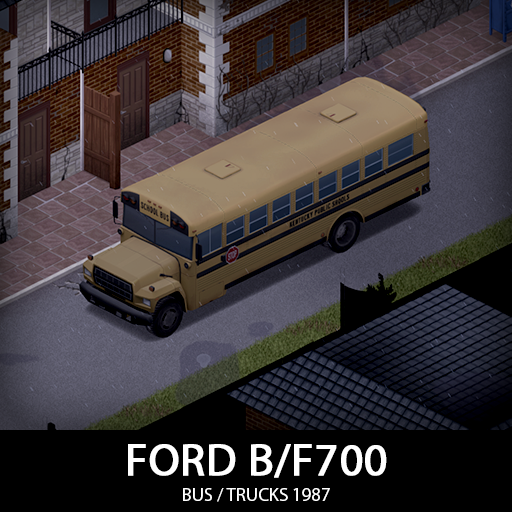 87 Ford F700 Armored Parts Compatibility – Project Zomboid Mod