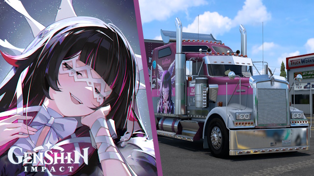 Kenworth W900 Columbina - Genshin Impact [Combo Skin]