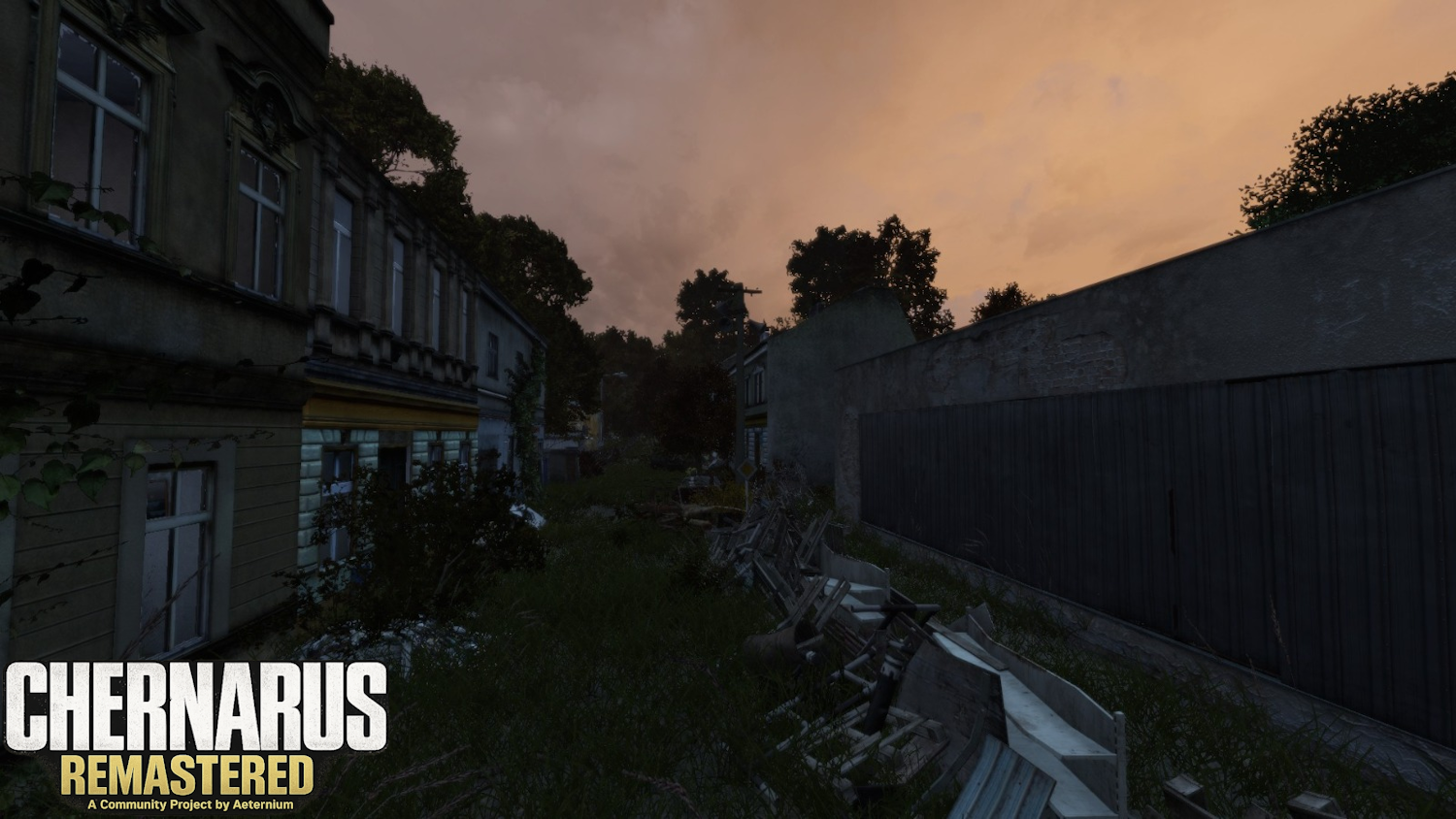 Chernarus town at night