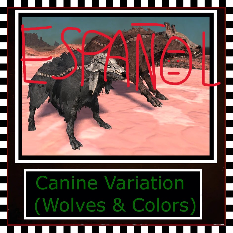 Boneyard Wolf Mesh Edit and Color Variation - ESPAÑOL/SPANISH preview
