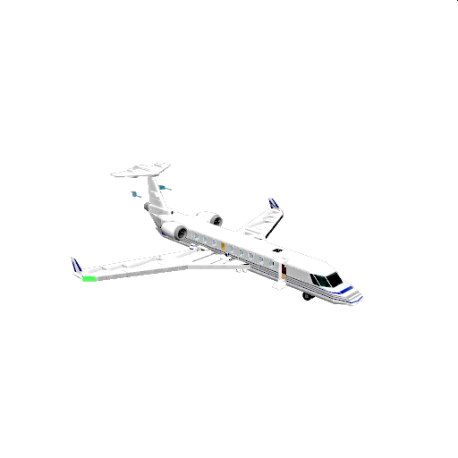 Gulfstream G280B Private Jet (Blue) V4