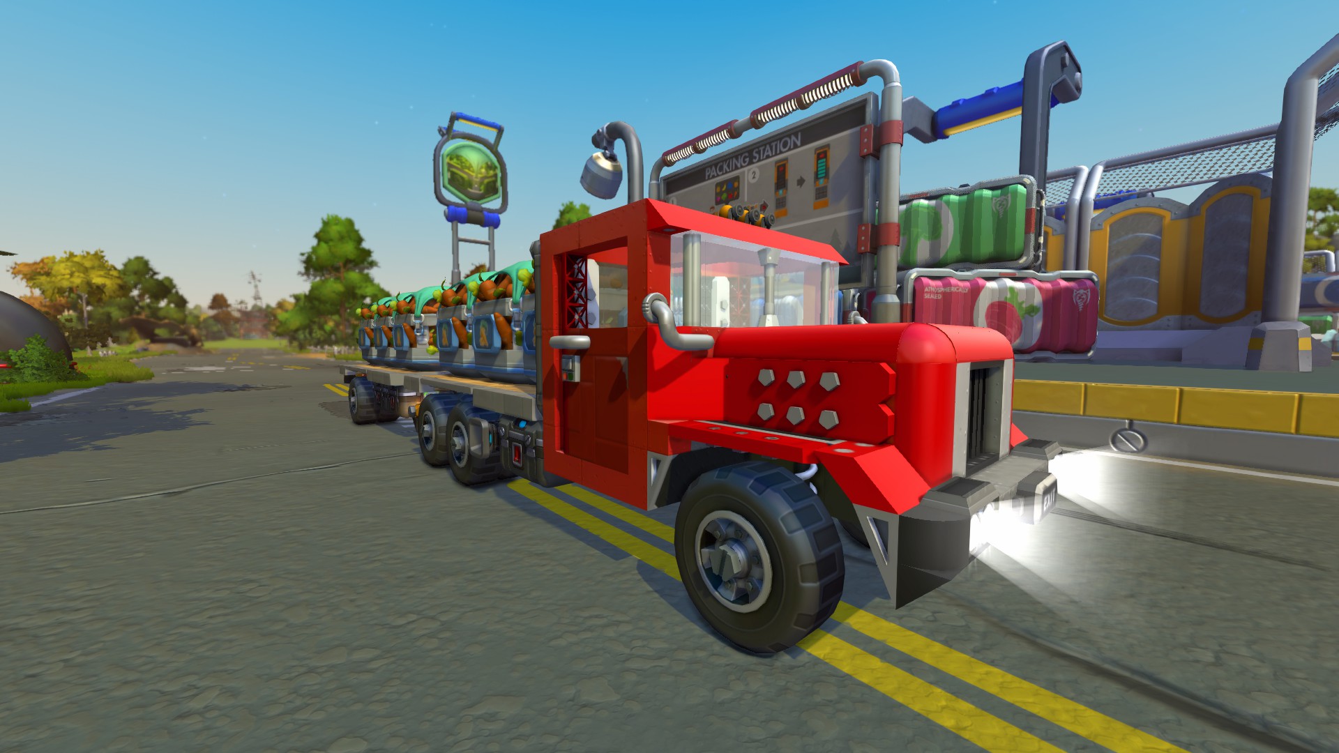 Old survival truck with trailer