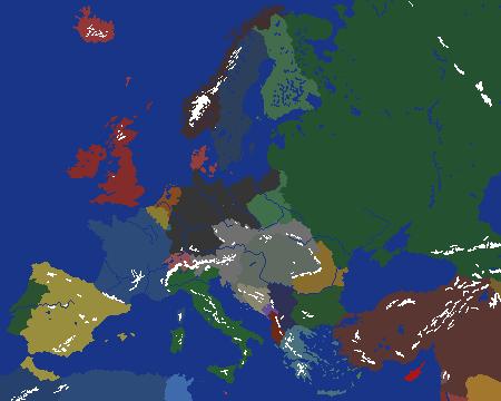 Map Europe 1913 Detailed preview