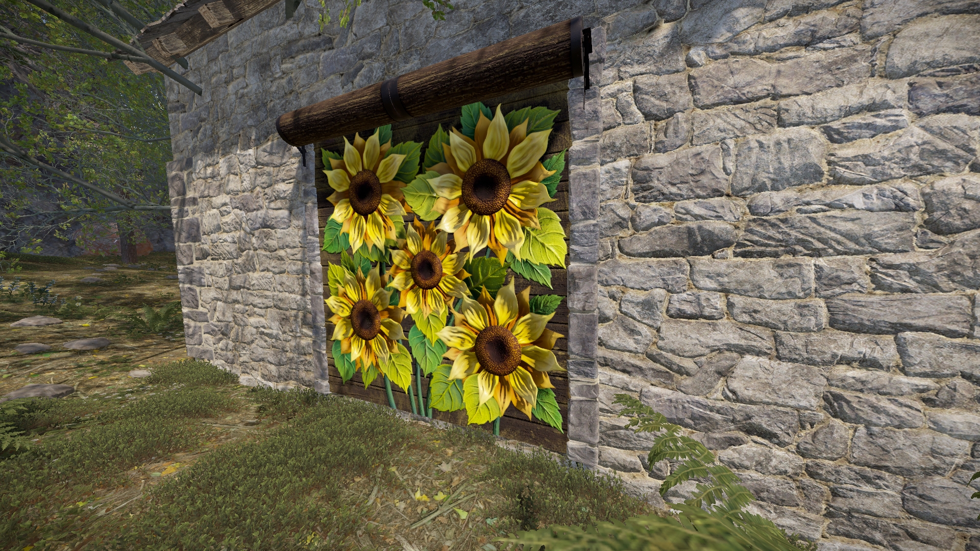 Sunflowers Garage Door thumbnail 2