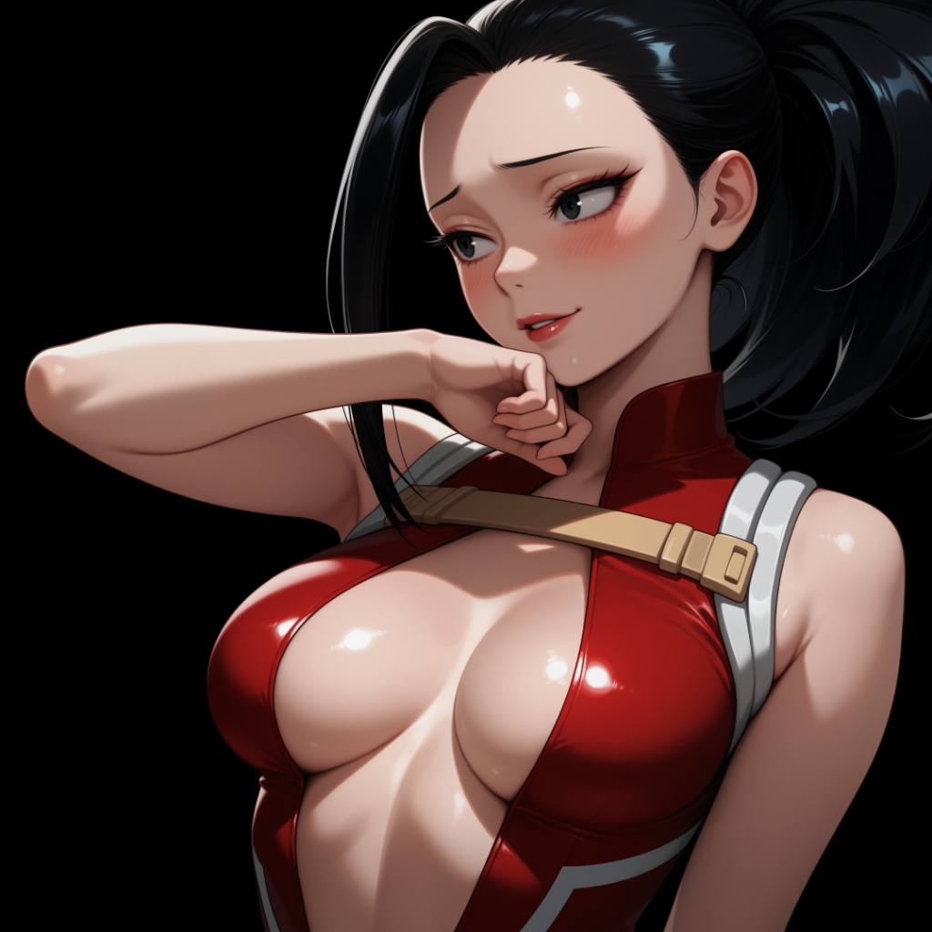 Momo Yaoyorozu [My Hero Academia] | Dark Background | Dark & Colored Versions | 4K
