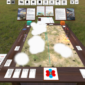 Aeronef - Victorian science fiction (steampunk) airship combat - scenario 2 (American vs. French)