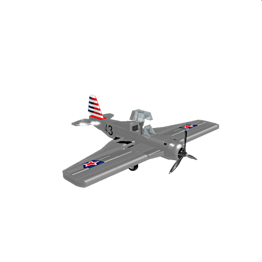 Curtiss P-36 Hawk (Silver)