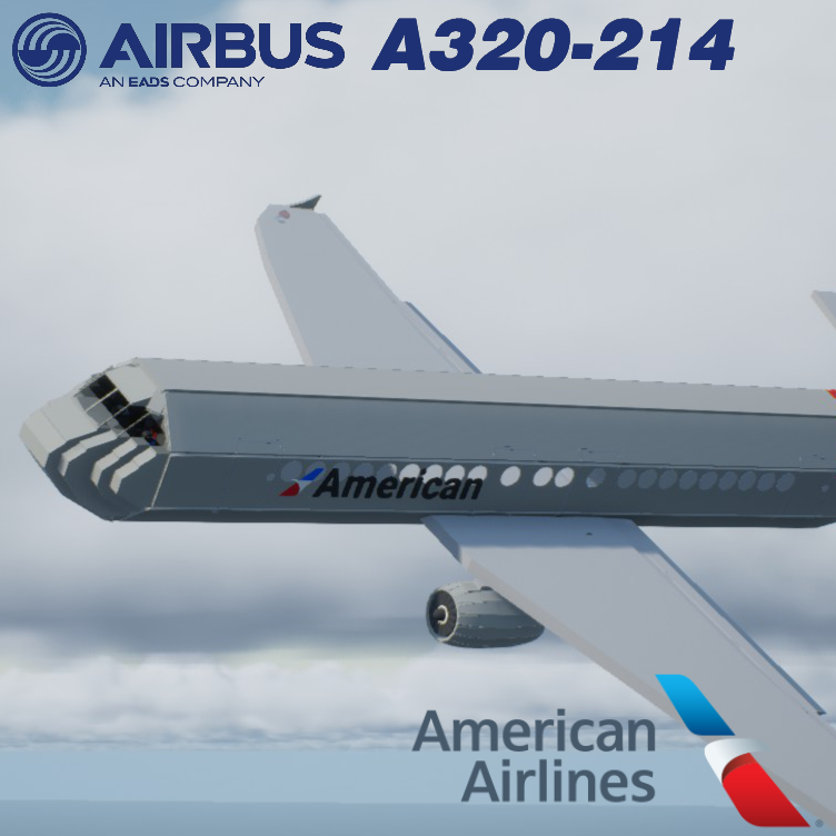Softbody AIR LINER Airbus A320-214 American Airlines [REMASTERED]