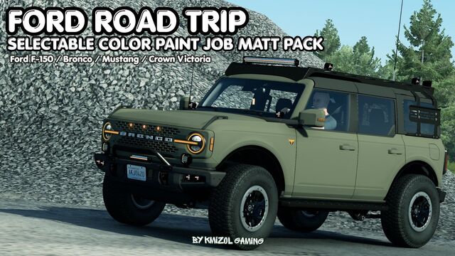 MATT SKIN PACK - SELECTABLE COLOR PAINT JOB PACK - DLC Ford Road Trip preview