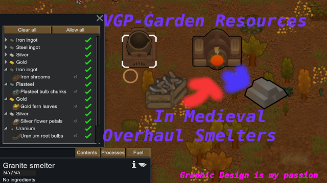 VGP - Garden Resource Medieval Overhaul smelter patch