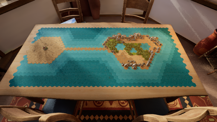 THis island has a skull