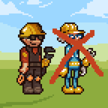 Engineer from TF2 instead of Worker Grandma