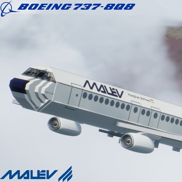 Softbody AIR LINER 737-8Q8 Malev Hungrian Airlines
