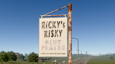 Ricky's Risky Blue Plates