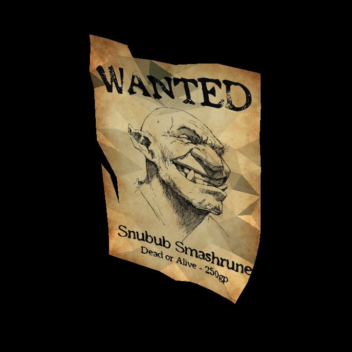 Wanted Poster: Orc