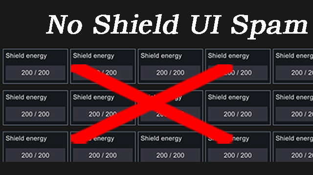 No Shield UI Spam