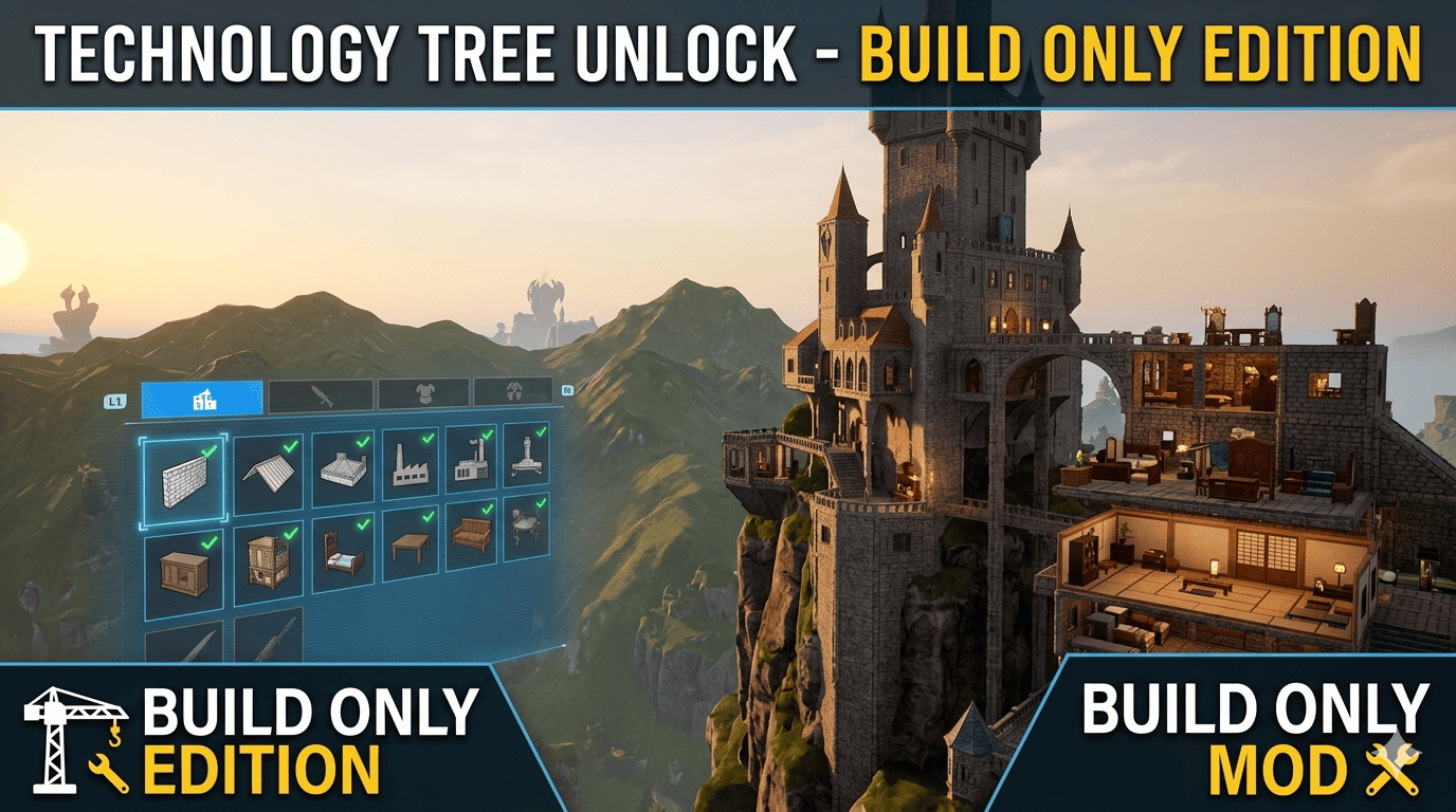Technology Tree Unlock Build Only