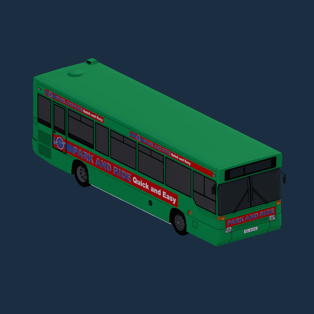 Dennis Dart Plaxton Pointer 1 9.8m First Eastern Counties 1990s Park & Ride Green Randed