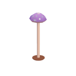 Purple Mushroom Lamp