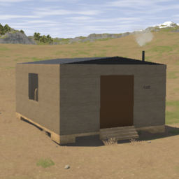 100 Brick Small Wooden Shack