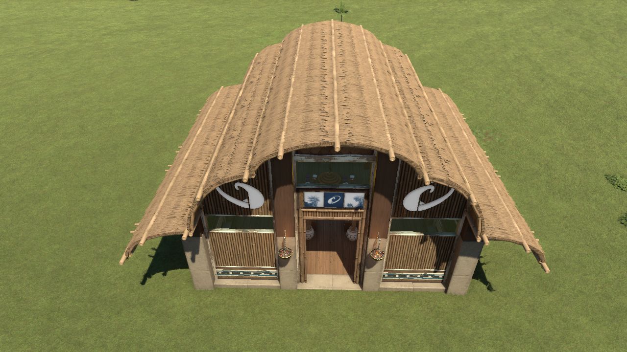 Tienda de ropa grande tropical