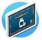 SIgn Blue - Pharmacy Canvas