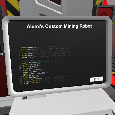 Aleax's Custom Mining Robot