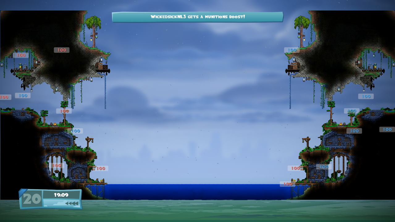 Terraria-Cave Haven-building-fort-modus