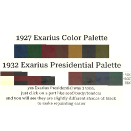 1920s/30s Exarius Factory Color Palette