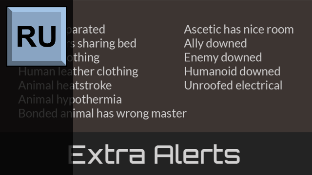 Перевод Extra Alerts | Russian Translation mod preview for RimWorld