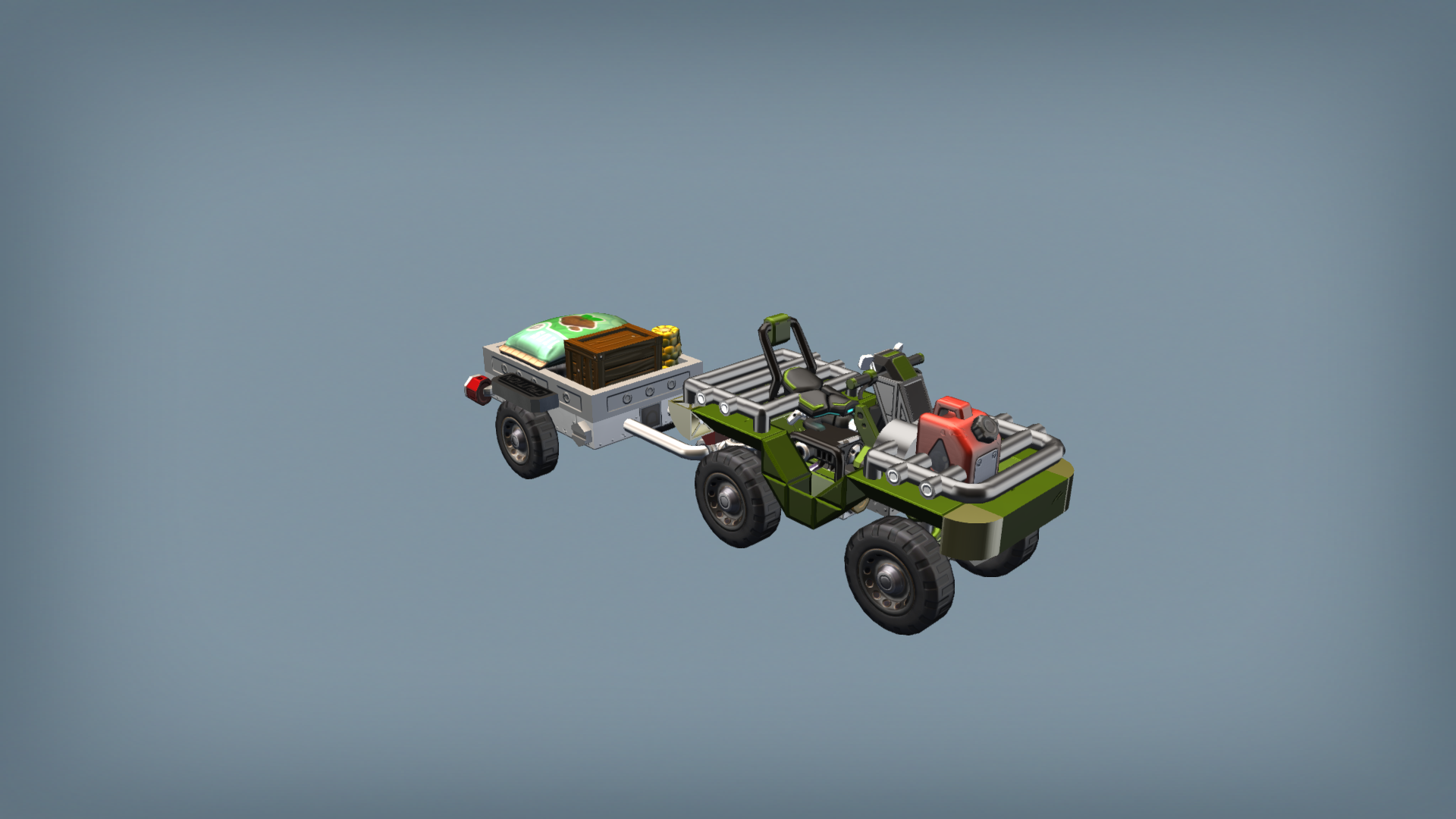 Tactical ATV "Scout-1" (No Mods) + trailer