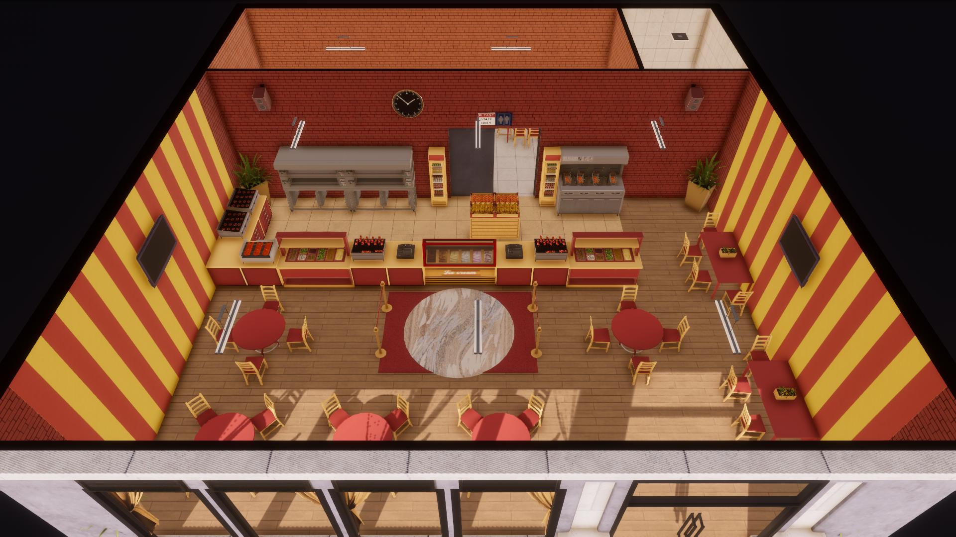 (C2) Red-yellow Fast Food Restaurant preview