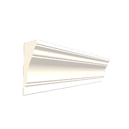 Wide ceiling molding 1 m - White preview