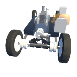 Car with engine and clutch preview
