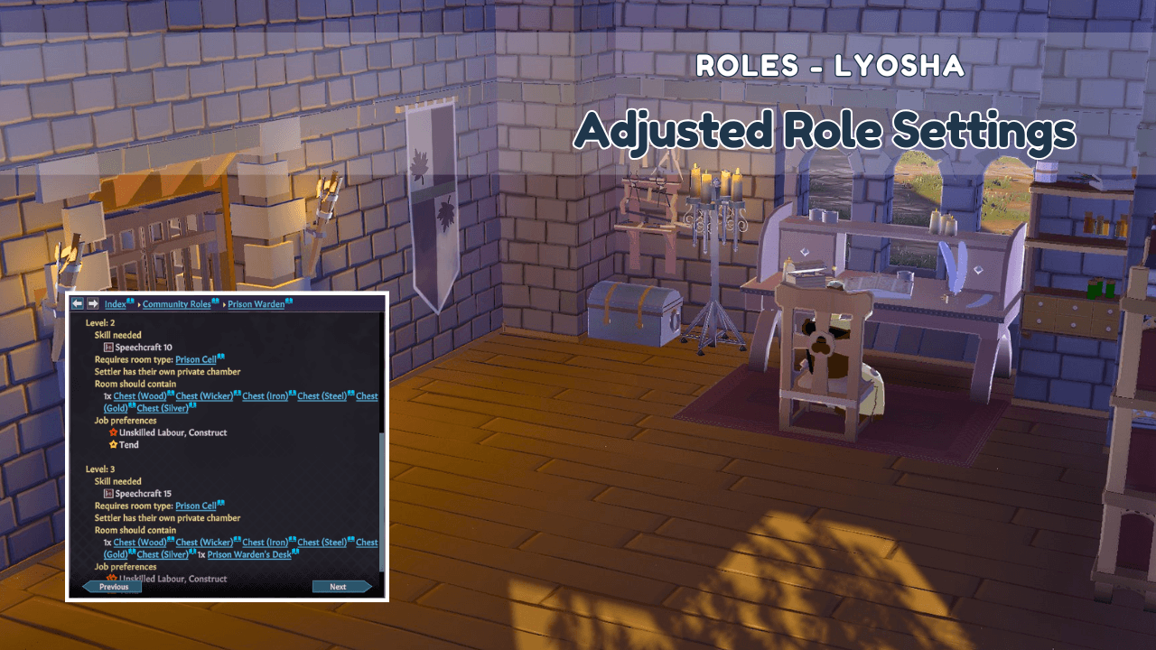 Roles - Adjusted Role Settings