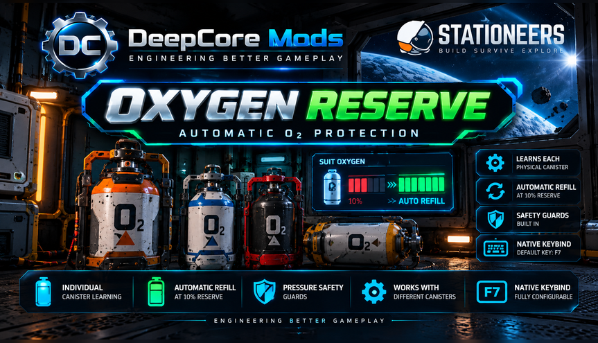 DeepCore Mods - Oxygen Reserve preview