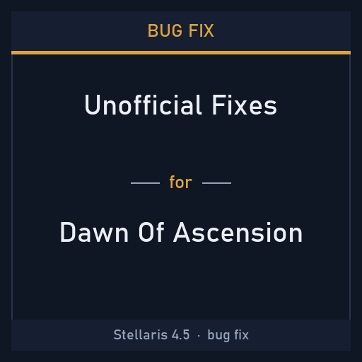 Bug Fix: Dawn Of Ascension