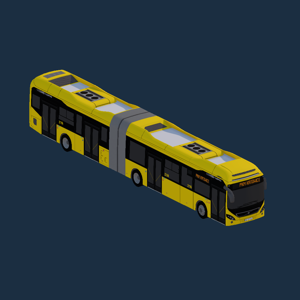 ZTM - PKM Katowice (Volvo 7900A Hybrid 18,75m, Fictional)