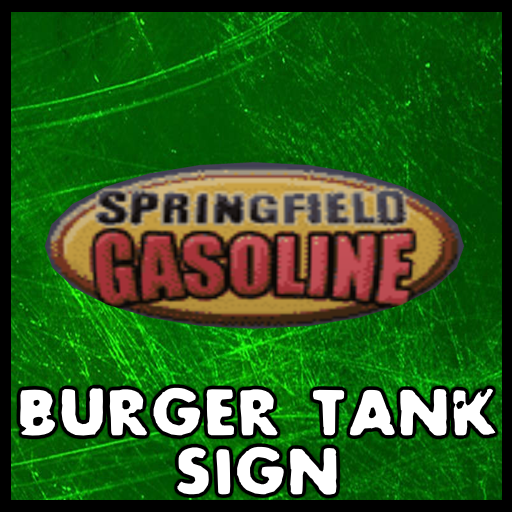 Springfield Gasoline Sign for Burger Tank Sign