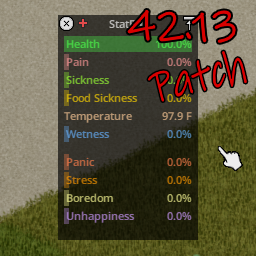 Visual_Status B42.13 Patch – Project Zomboid Mod