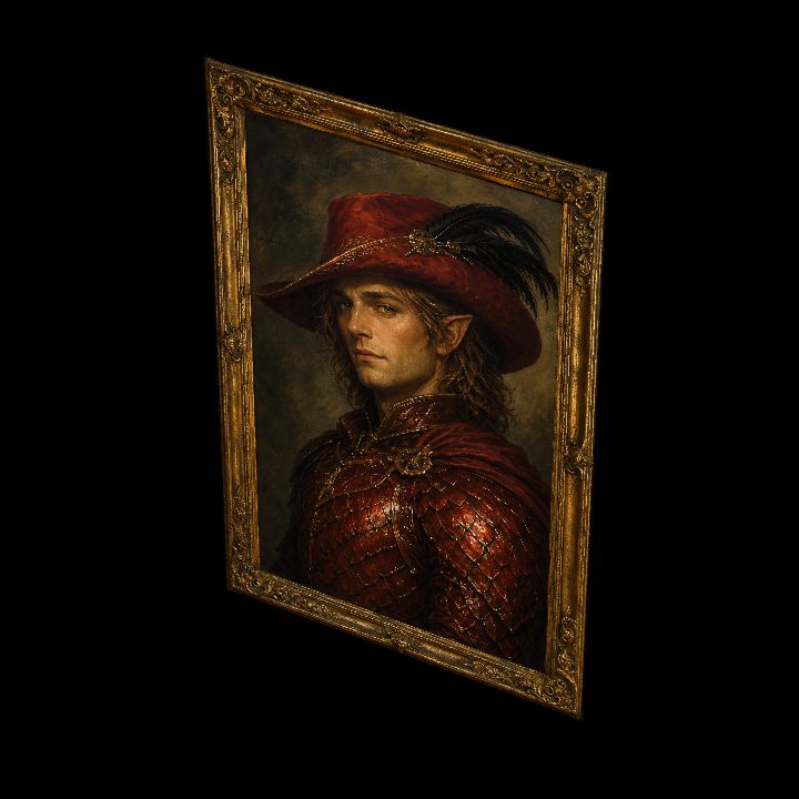 Painting, The Crimson Skald {2D}