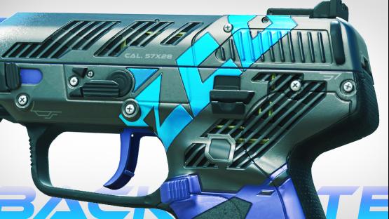 FIVE-SEVEN | ECO Backplate black/blue