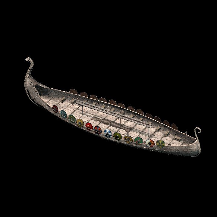 Viking longship 02 - in the port/naust